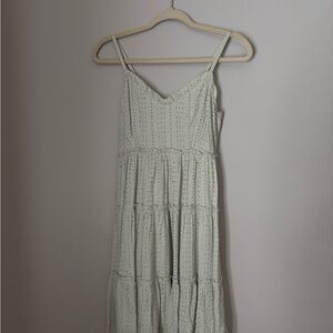 Elegant White Eyelet Dress